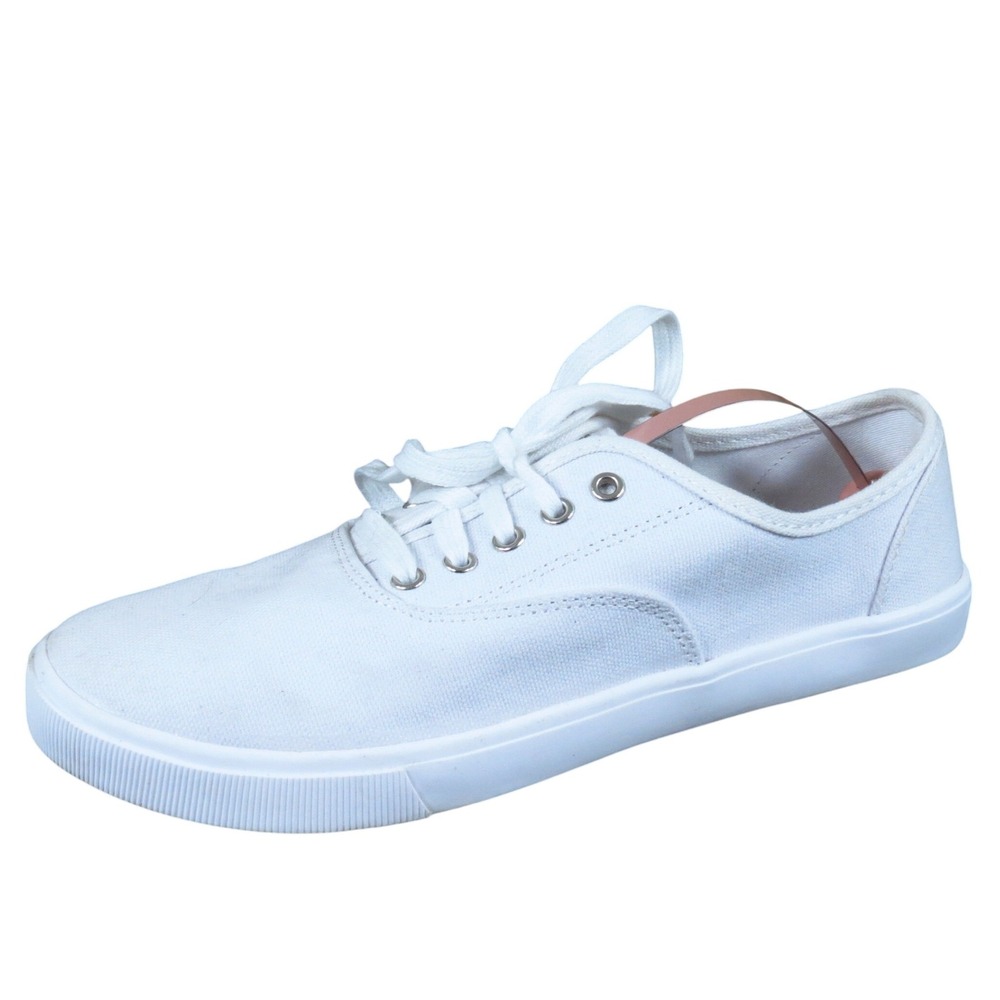 Time & Tru Women‎ Casual Canvas Sneakers Size 9 Everyday Walking White Shoes